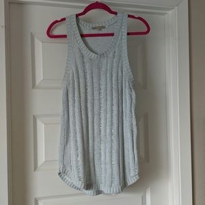 Joan Bass loose knit racer back tank